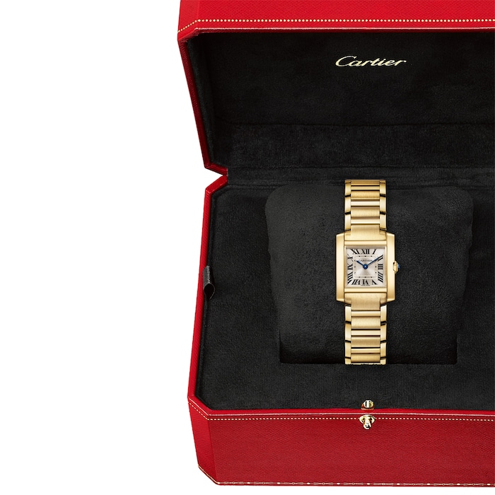 Cartier Tank Francaise Watch, Small Model, Quartz Movement, 18K Yellow Gold Case