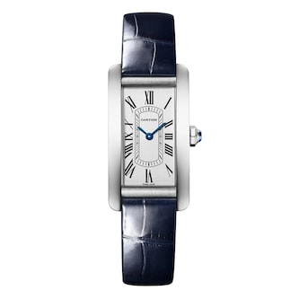 Cartier Tank Américaine Watch, Small Model, Quartz Movement, Steel, Leather Cartier Tank Américaine Watch, Small Model, Quartz Movement, Steel, Leather