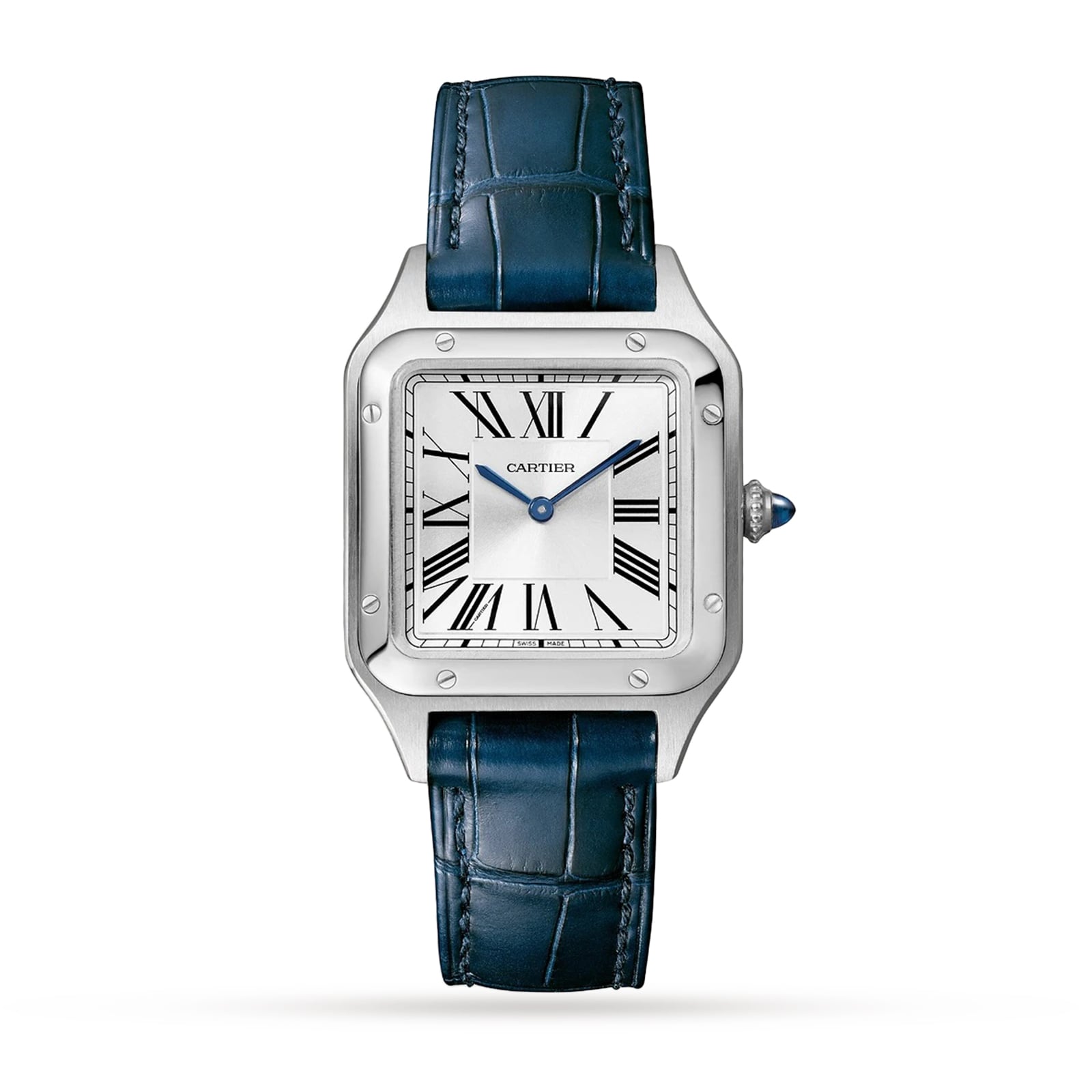 Cartier Santos-Dumont Watch Small Model, Quartz Movement, Steel, Leather Cartier Santos-Dumont Watch Small Model, Quartz Movement, Steel, Leather