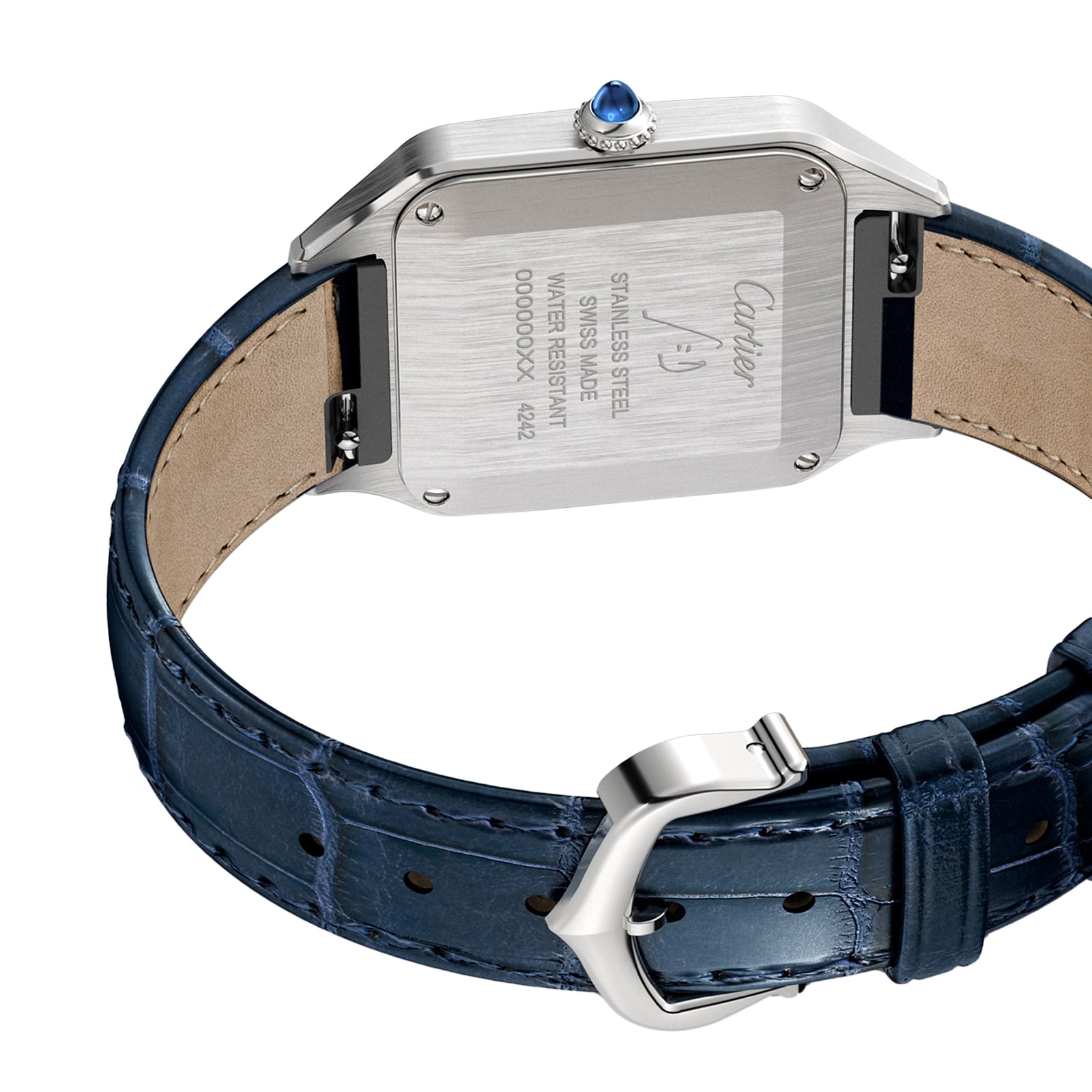 Cartier Santos-Dumont Watch Small Model, Quartz Movement, Steel, Leather Cartier Santos-Dumont Watch Small Model, Quartz Movement, Steel, Leather