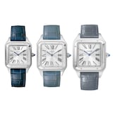 Cartier Santos-Dumont Watch Small Model, Quartz Movement, Steel, Leather