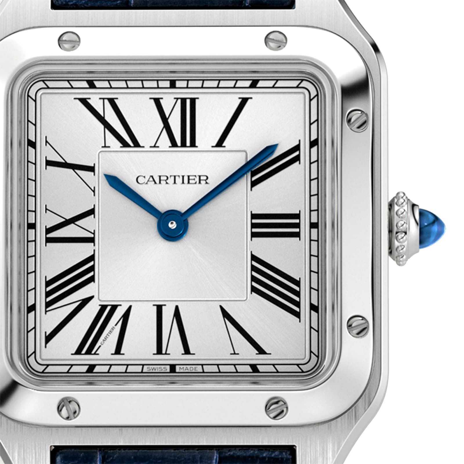Cartier Santos-Dumont Watch Small Model, Quartz Movement, Steel, Leather Cartier Santos-Dumont Watch Small Model, Quartz Movement, Steel, Leather