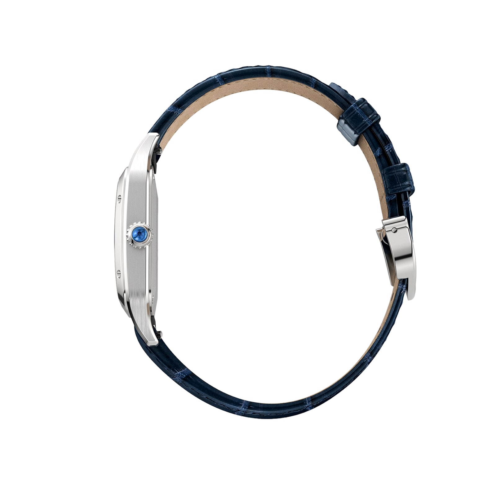 Cartier Santos-Dumont Watch Small Model, Quartz Movement, Steel, Leather Cartier Santos-Dumont Watch Small Model, Quartz Movement, Steel, Leather