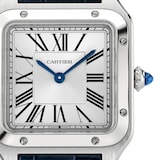 Cartier Santos-Dumont Watch Small Model, Quartz Movement, Steel, Leather