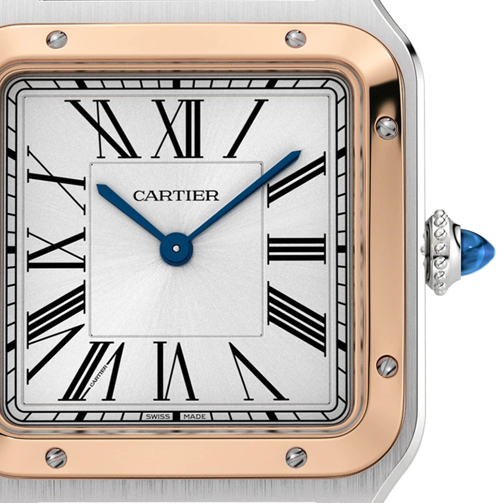 Cartier Santos-Dumont Watch, Large Model, Quartz Movement, Steel Case Cartier Santos-Dumont Watch, Large Model, Quartz Movement, Steel Case