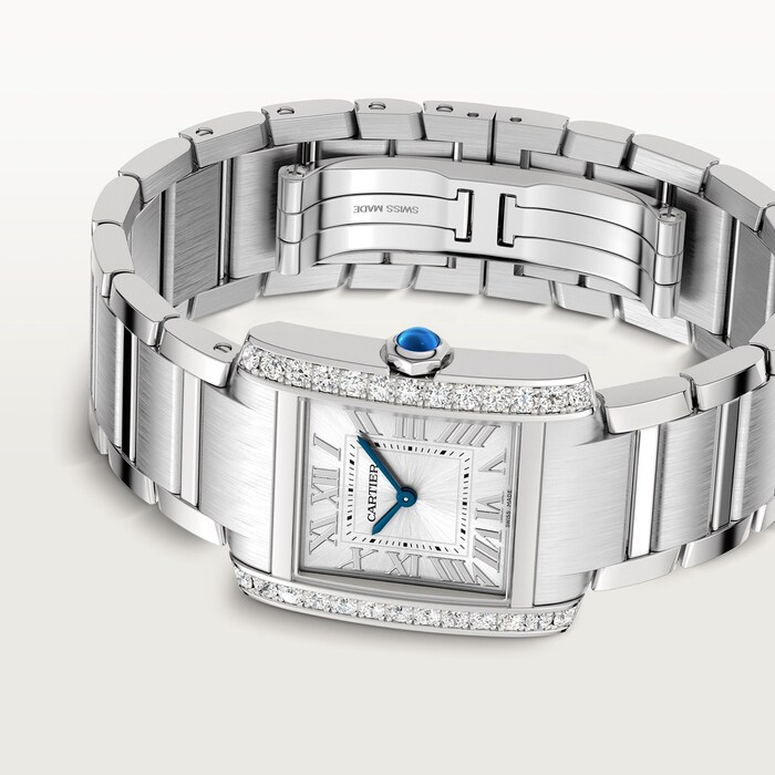 Cartier Tank Francaise Watch, Medium Model, Quartz Movement, Steel Case