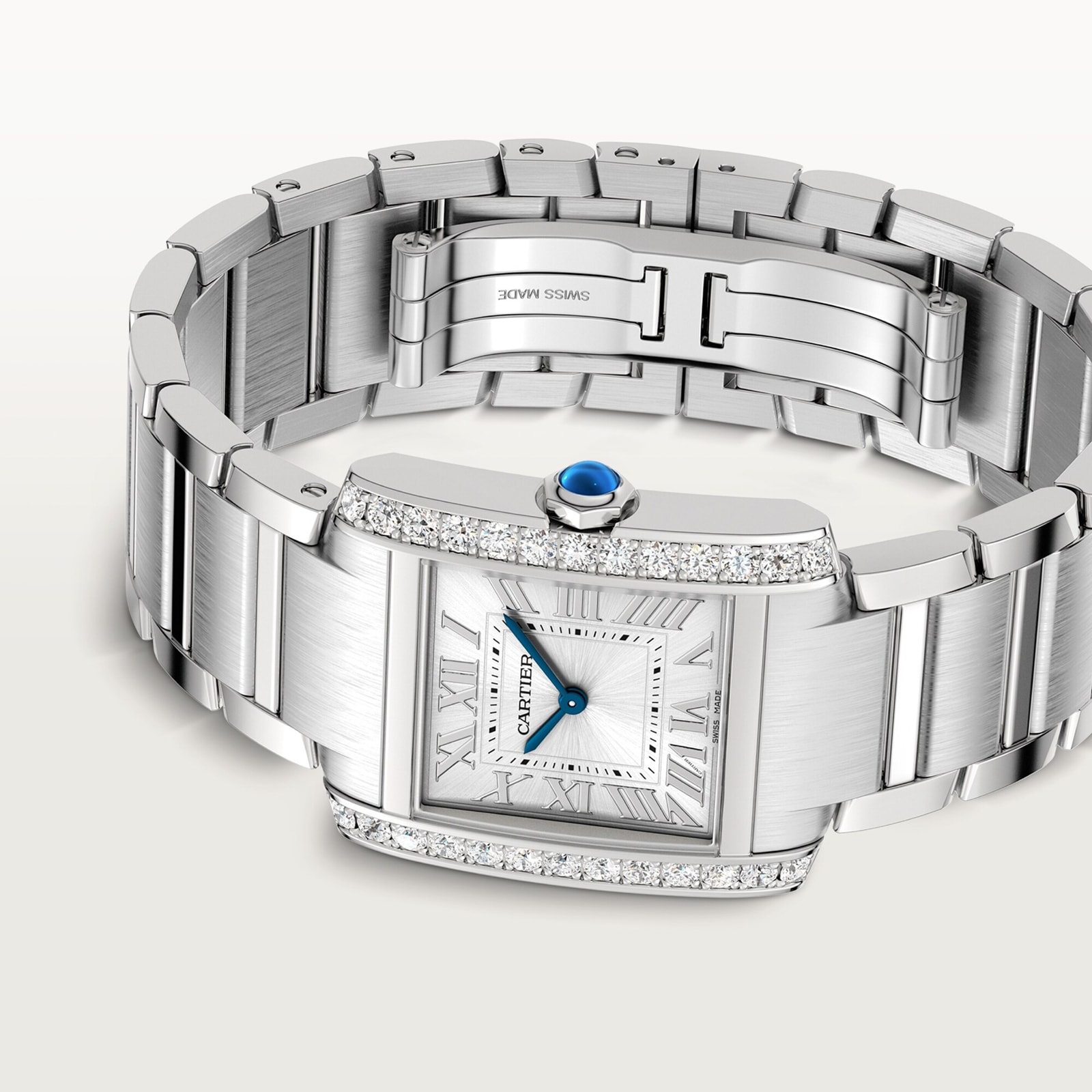Cartier Tank Francaise Watch, Medium Model, Quartz Movement, Steel Case Cartier Tank Francaise Watch, Medium Model, Quartz Movement, Steel Case