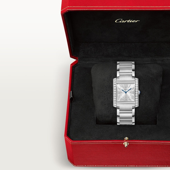 Cartier Tank Francaise Watch, Medium Model, Quartz Movement, Steel Case