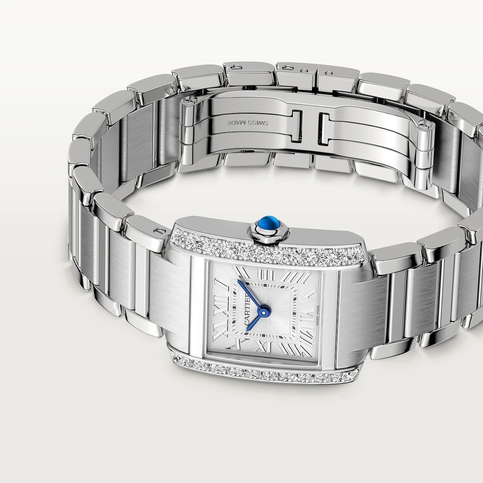 Cartier Tank Francaise Watch, Small Model, Quartz Movement, Steel Case