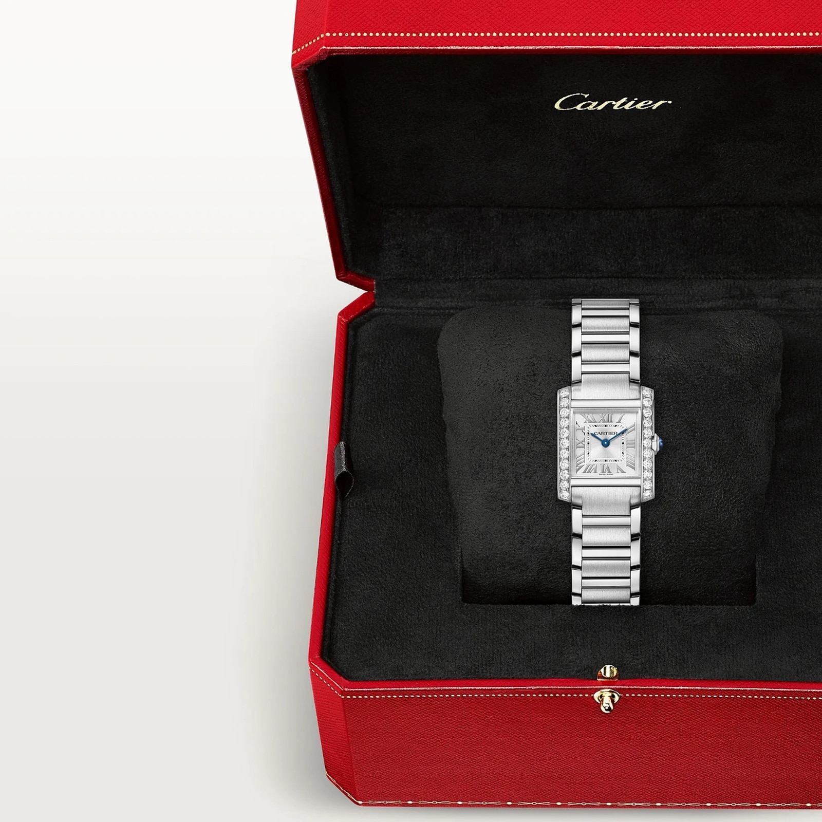 Cartier Tank Francaise Watch, Small Model, Quartz Movement, Steel Case