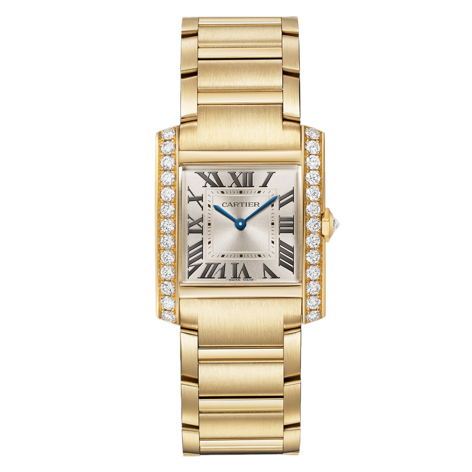 Cartier Tank Francaise Watch, Medium Model, Quartz Movement. 18K Yellow Gold Case