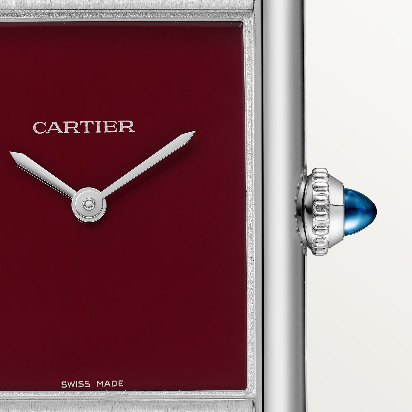 Cartier Tank Must watch, large model, High Autonomy quartz movement. Steel case,
