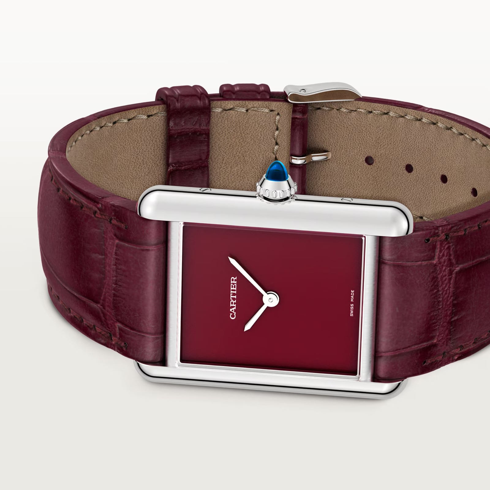 Cartier Tank Must watch, large model, High Autonomy quartz movement. Steel case,