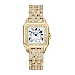 17311640 - Panthere De Cartier Watch, Medium Model, Quartz Movement, Yellow Gold