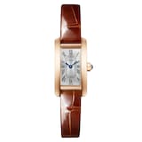 Cartier Tank Americaine Watch, Mini Model, Quartz Movement, Rose Gold Case