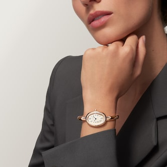 Cartier Baignoire Watch, Small Model, Size 15, Quartz Movement, Rose Gold Case