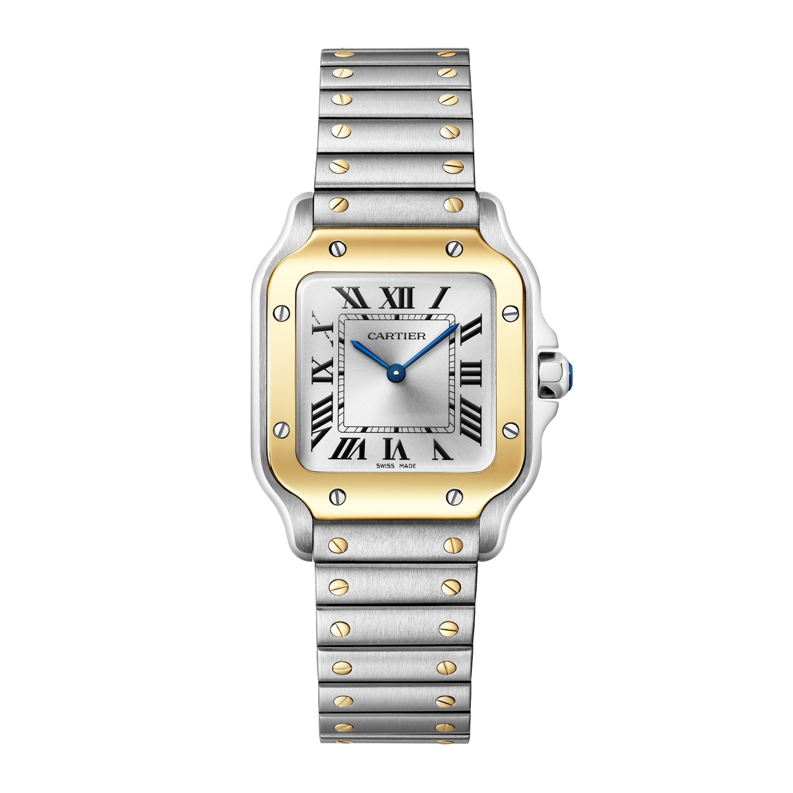 Cartier Santos De Cartier, Small Model, Quartz, Yellow Gold, Steel Cartier Santos De Cartier, Small Model, Quartz, Yellow Gold, Steel