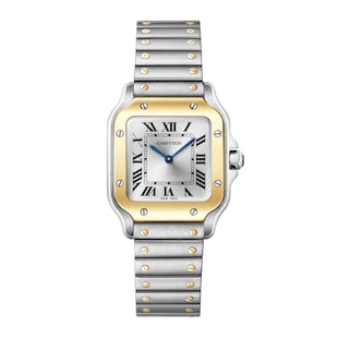 Cartier Santos De Cartier, Small Model, Quartz, Yellow Gold, Steel
