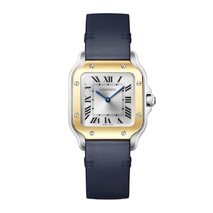 Cartier Santos De Cartier, Small Model, Quartz, Yellow Gold, Steel