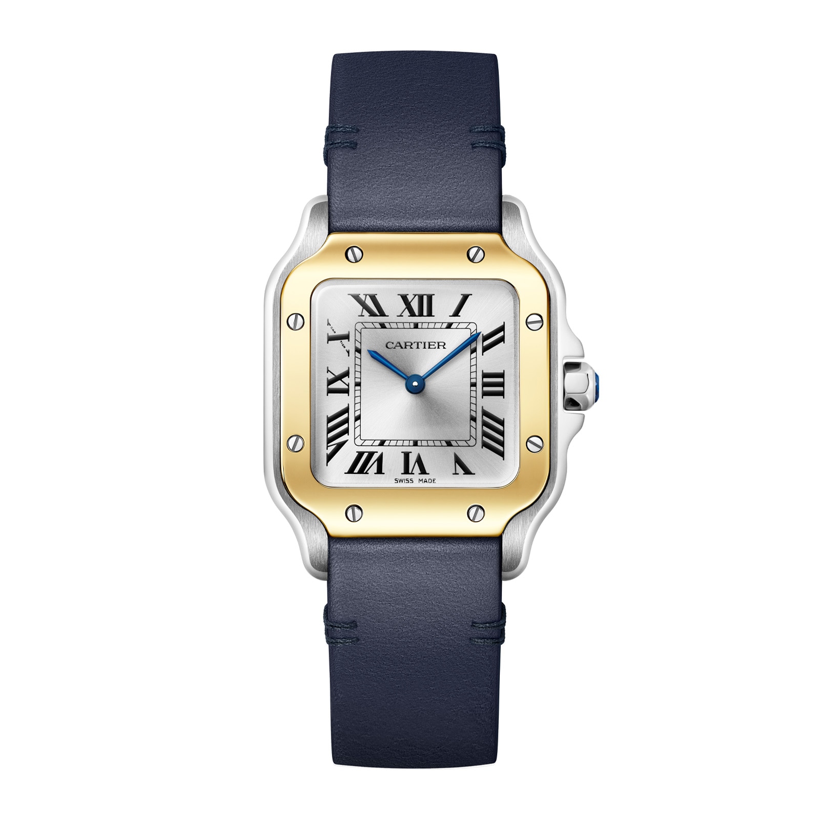Cartier Santos De Cartier, Small Model, Quartz, Yellow Gold, Steel