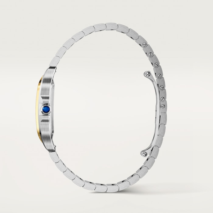 Cartier Santos De Cartier, Small Model, Quartz, Yellow Gold, Steel