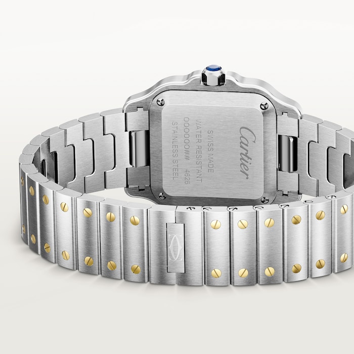Cartier Santos De Cartier, Small Model, Quartz, Yellow Gold, Steel