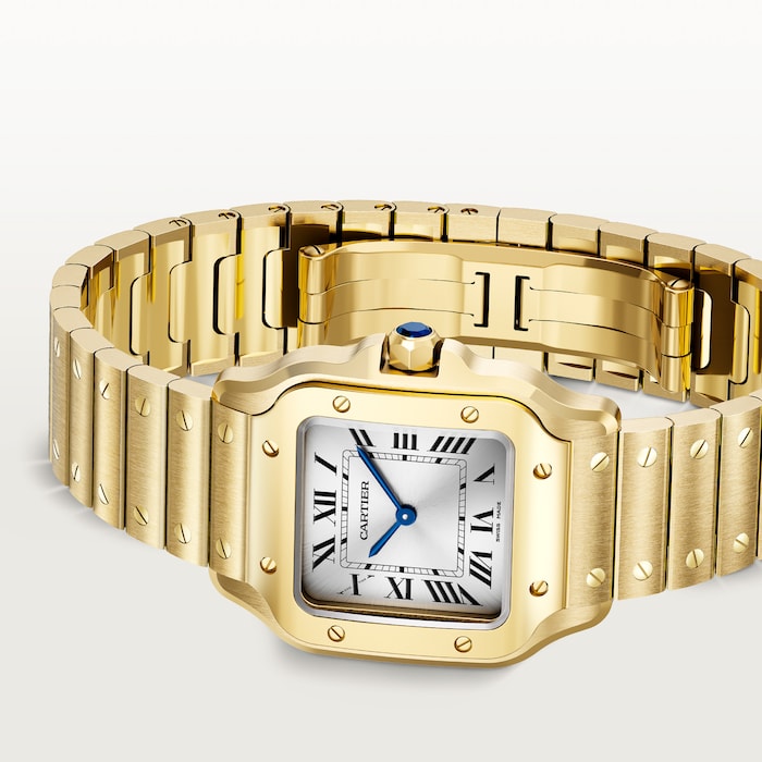 Cartier Santos De Cartier, Small Model, Quartz, Yellow Gold