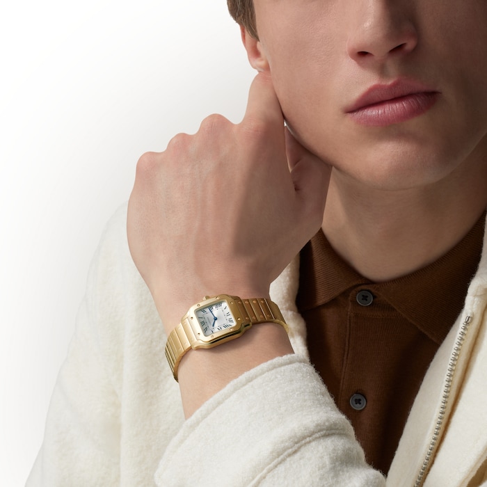 Cartier Santos De Cartier, Small Model, Quartz, Yellow Gold