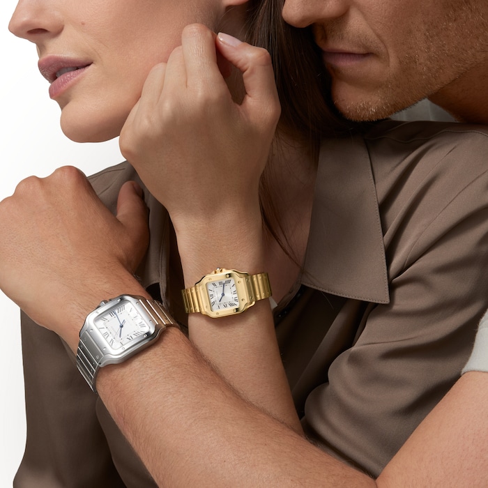 Cartier Santos De Cartier, Small Model, Quartz, Yellow Gold