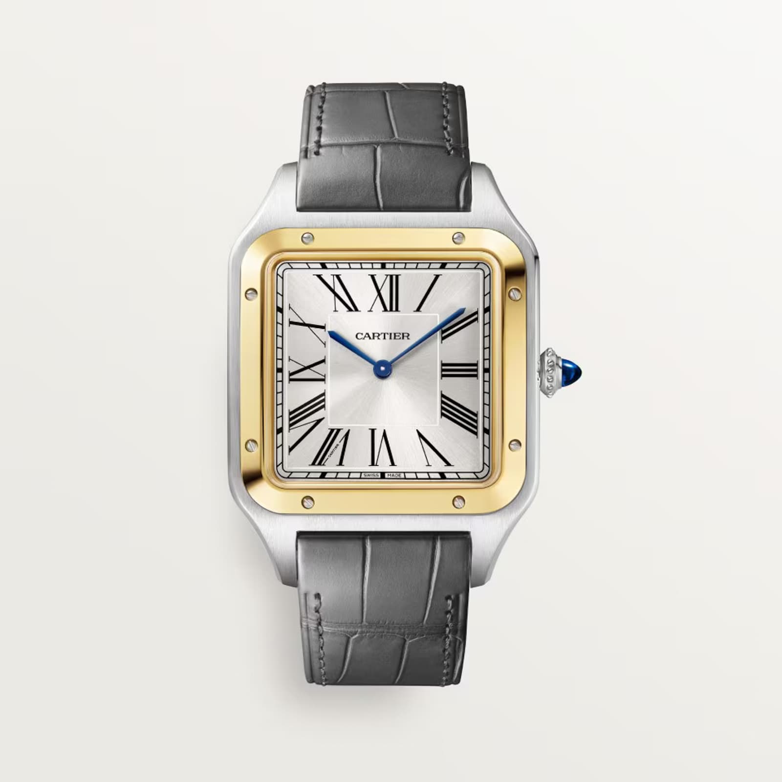Cartier Santos Dumont Watch, Extra-Large Model, Manual Winding, Yellow Gold, Steel Cartier Santos Dumont Watch, Extra-Large Model, Manual Winding, Yellow Gold, Steel