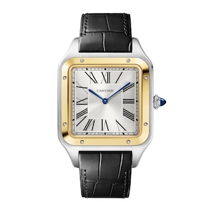Cartier Santos Dumont Watch, Extra-Large Model, Manual Winding, Yellow Gold, Steel