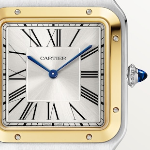 Cartier Santos Dumont Watch, Extra-Large Model, Manual Winding, Yellow Gold, Steel