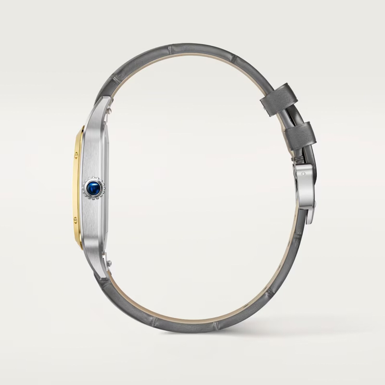 Cartier Santos Dumont Watch, Extra-Large Model, Manual Winding, Yellow Gold, Steel