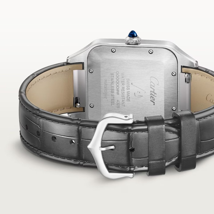 Cartier Santos Dumont Watch, Extra-Large Model, Manual Winding, Yellow Gold, Steel