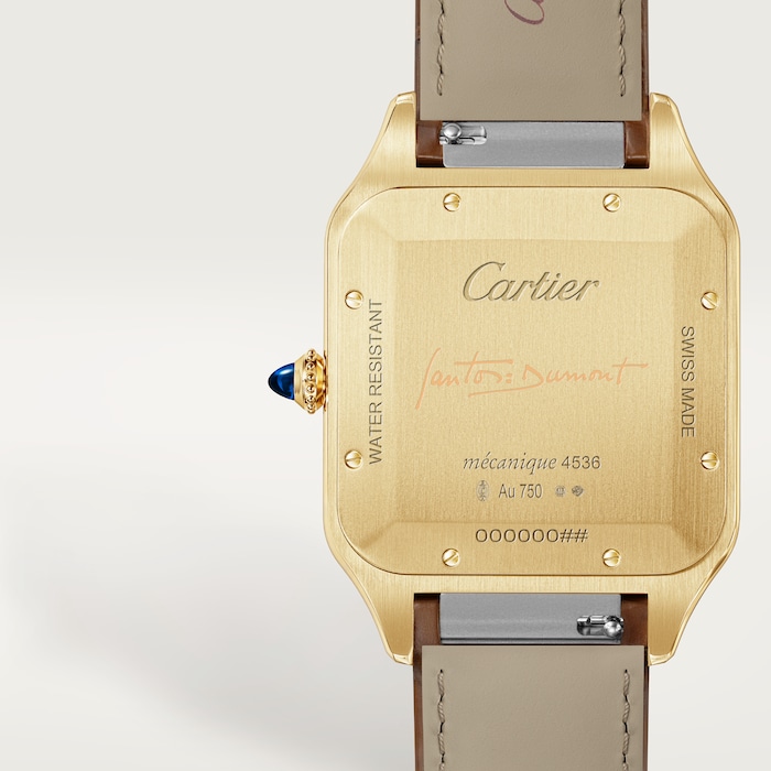 Cartier Santos Dumont Watch, Extra-Large Model, Manual Winding, Yellow Gold