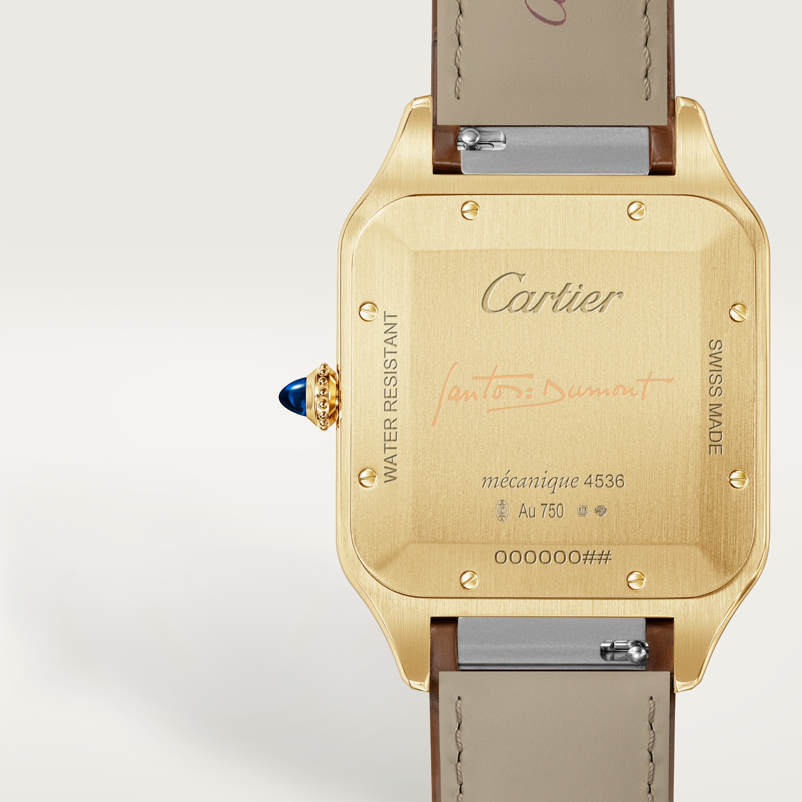 Cartier Santos Dumont Watch, Extra-Large Model, Manual Winding, Yellow Gold