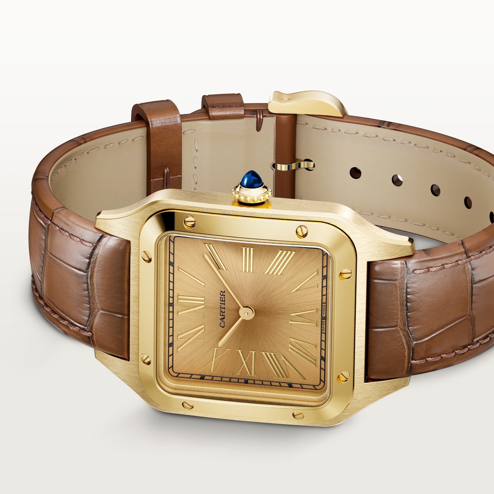 Cartier Santos-Dumont Watch, Extra-Large Model, Manual Winding, Yellow Gold Cartier Santos-Dumont Watch, Extra-Large Model, Manual Winding, Yellow Gold