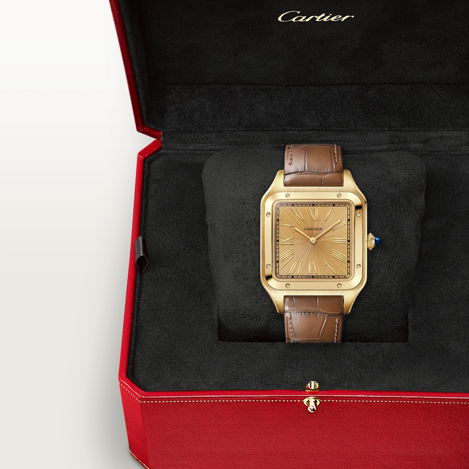 Cartier Santos-Dumont Watch, Extra-Large Model, Manual Winding, Yellow Gold Cartier Santos-Dumont Watch, Extra-Large Model, Manual Winding, Yellow Gold