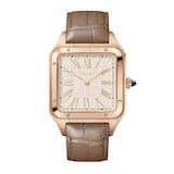 Cartier Santos-Dumont watch, extra-large model, Manufacture mechanical movement with manual winding, Rose gold