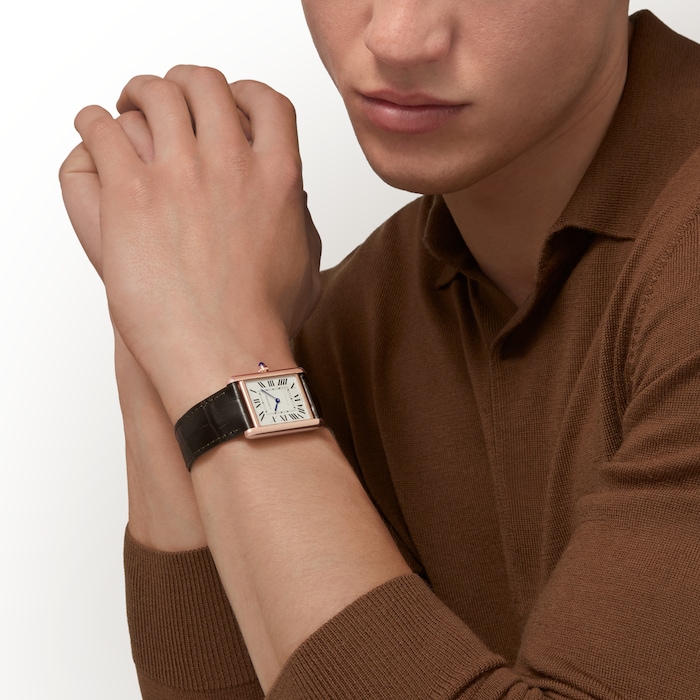 Cartier Tank Louis Cartier watch, large model, mechanical movement with automatic winding