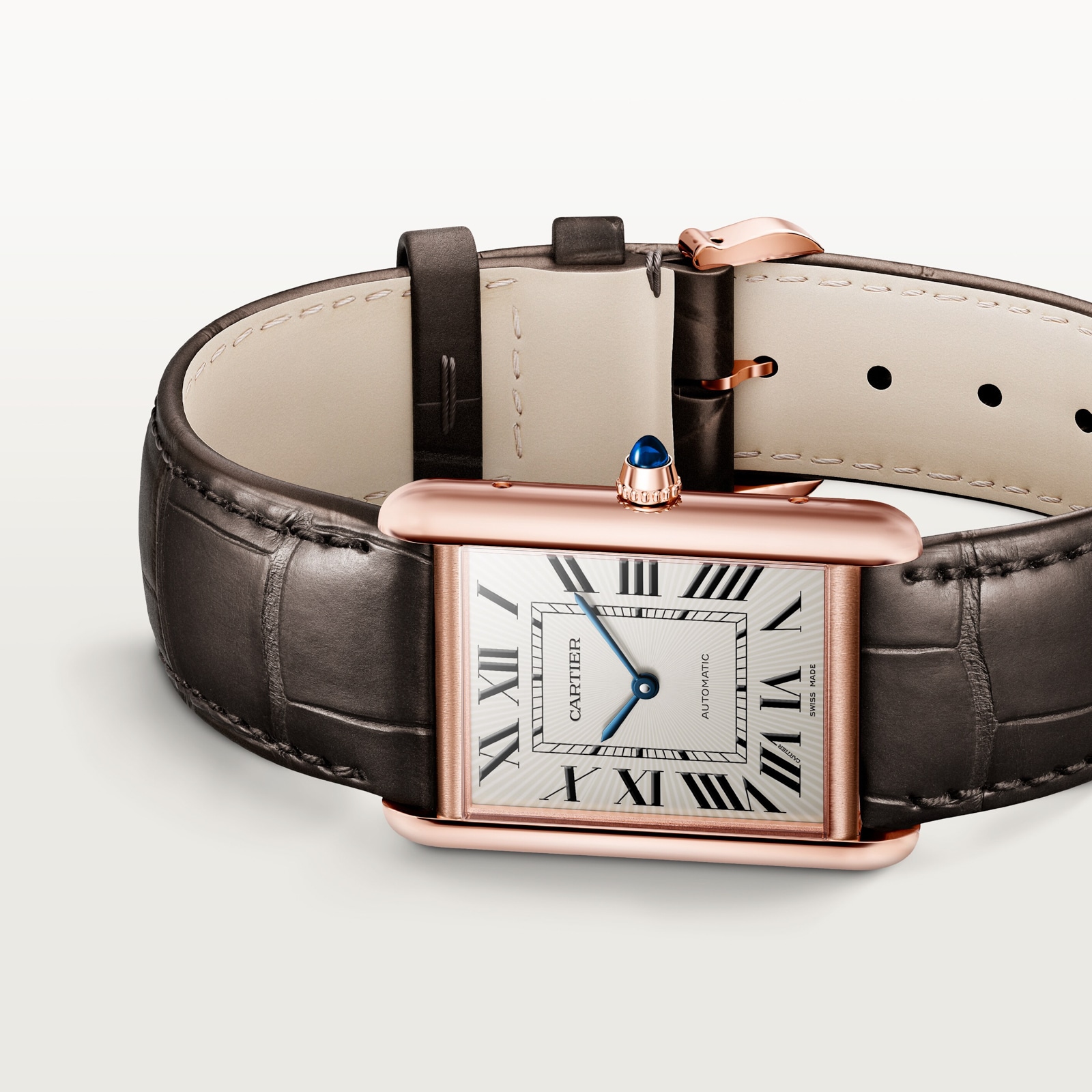 Cartier Tank Louis Cartier watch, large model, mechanical movement with automatic winding