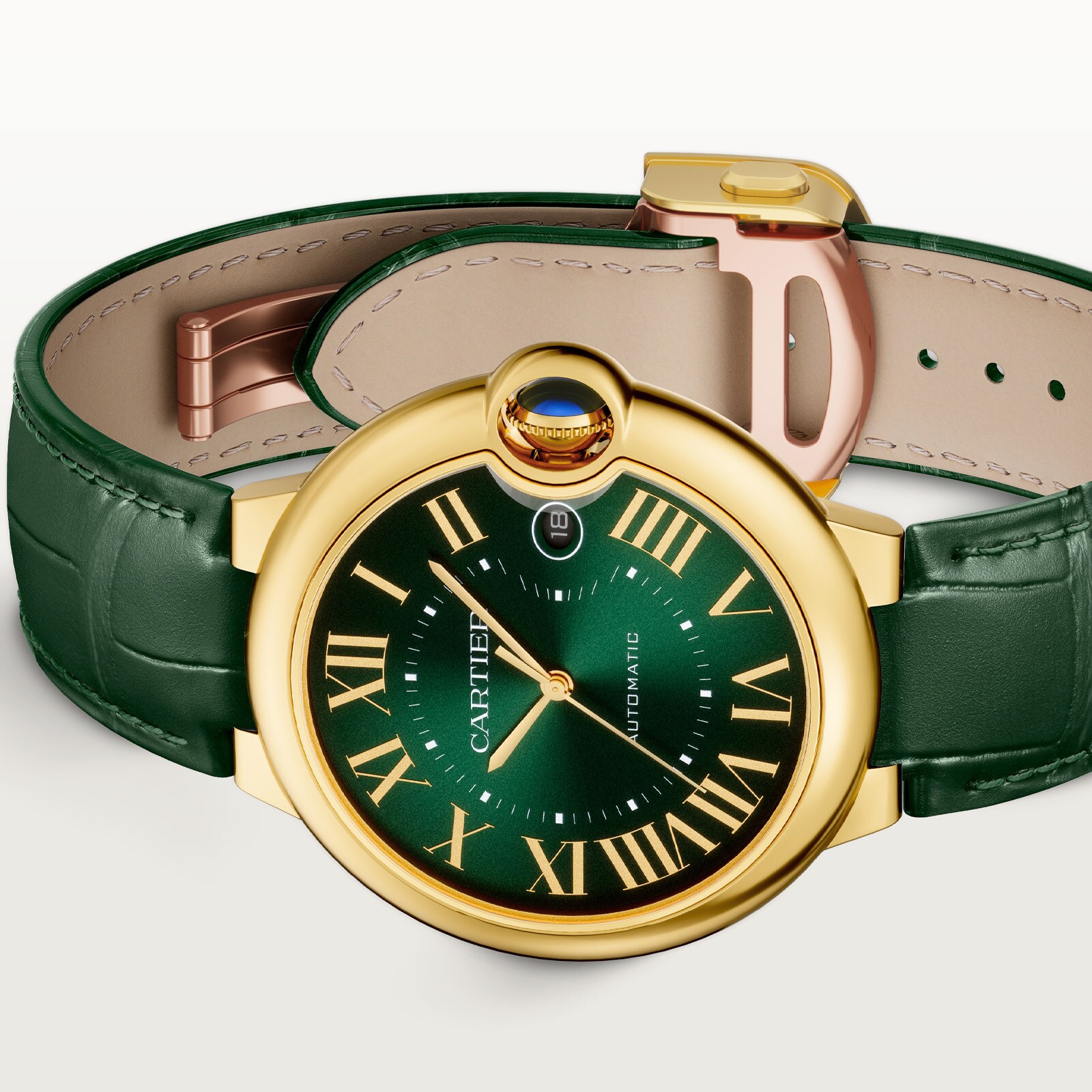 Cartier Ballon Bleu De Cartier Watch, 40mm, Mechanical Movement With Automatic Winding, Yellow Gold Case