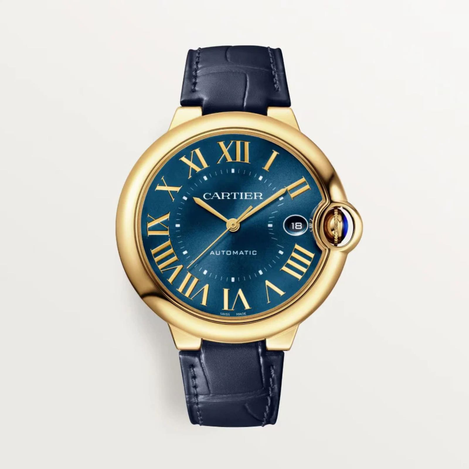 Cartier Ballon Bleu De Cartier Watch, 40mm, Mechanical Movement With Automatic Winding, Yellow Gold Case
