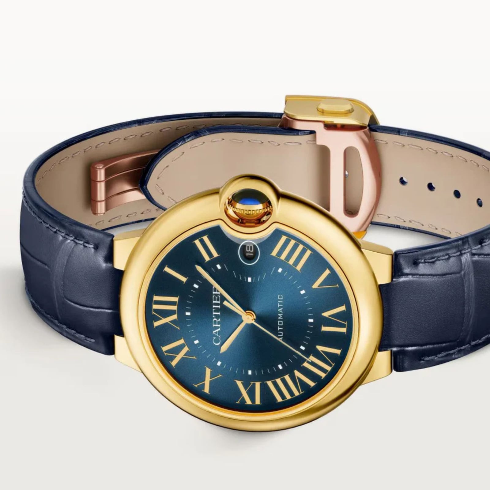 Cartier Ballon Bleu De Cartier Watch, 40mm, Mechanical Movement With Automatic Winding, Yellow Gold Case