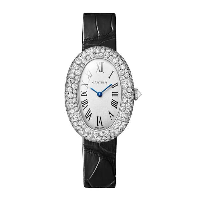 Cartier Baignoire Watch, Medium Model, Quartz Movement., White Gold Case