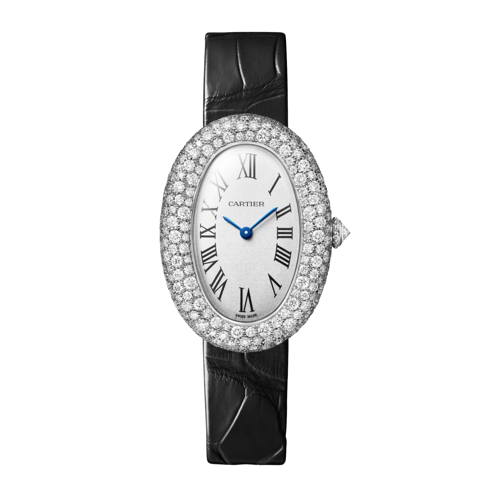 Cartier Baignoire Watch, Medium Model, Quartz Movement., White Gold Case