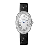 Cartier Baignoire Watch, Medium Model, Quartz Movement., White Gold Case