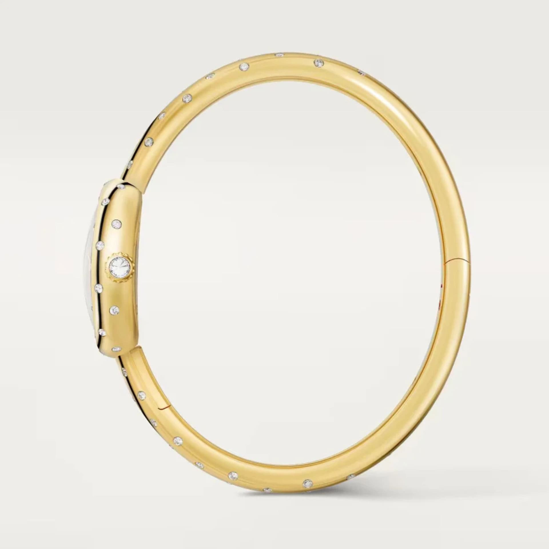 Cartier Baignoire Watch, Mini Model, Size 15, Quartz Movement, Yellow Gold Case