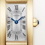 Cartier Tank Américaine Watch, Mini Model, High Autonomy Quartz Movement, 18K Yellow Gold Case