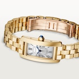 Cartier Tank Américaine Watch, Mini Model, High Autonomy Quartz Movement, 18K Yellow Gold Case